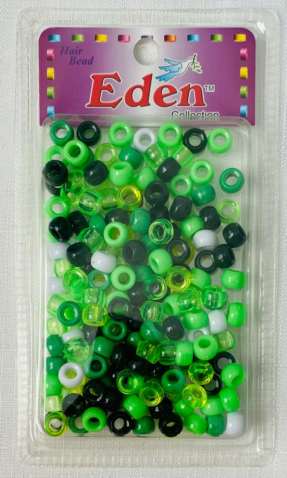 Eden Small Hair Beads For Braids/ Dreadlocks/ Pony - White, Pink, Red, Blue