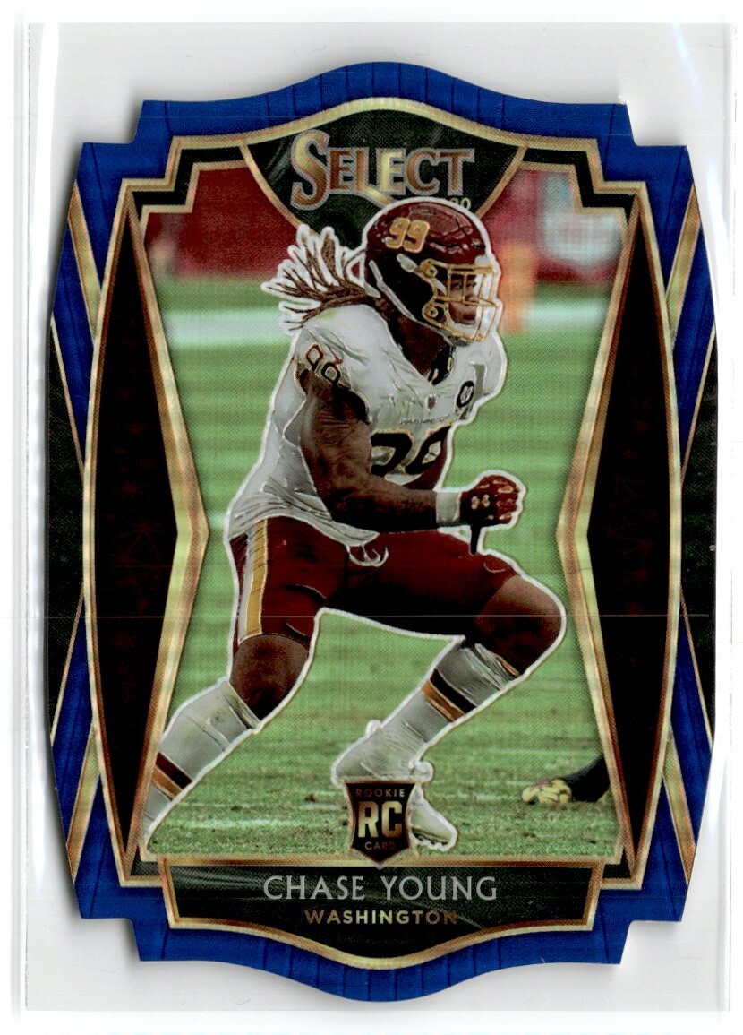 2020 PANINI SELECT BLUE DIE CUT CHASE YOUNG RC WASHINGTON #164
