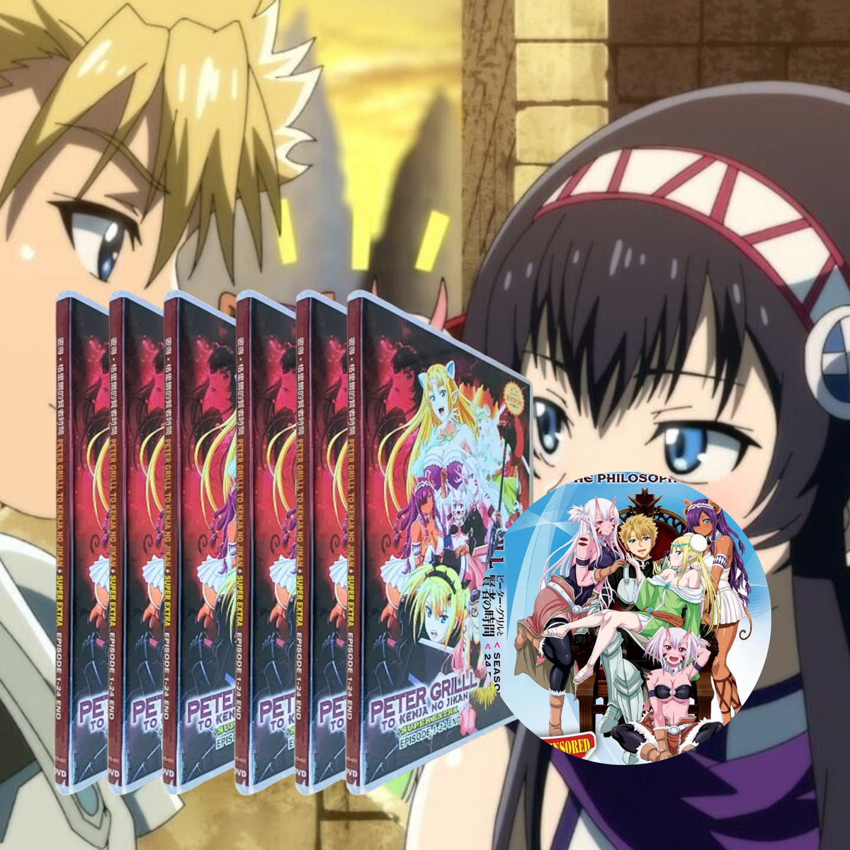 Peter Grill to Kenja no Jikan + Super Extra Vol 1-24 End DVD Anime