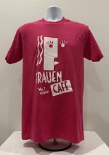 Frauen Café West Berlin (Lesbian Cafe 1980s) Vintage Gay Womens T-Shirt