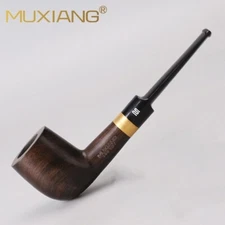 MUXIANG Ebony Billiard Wooden Tobacco Smoking Pipe