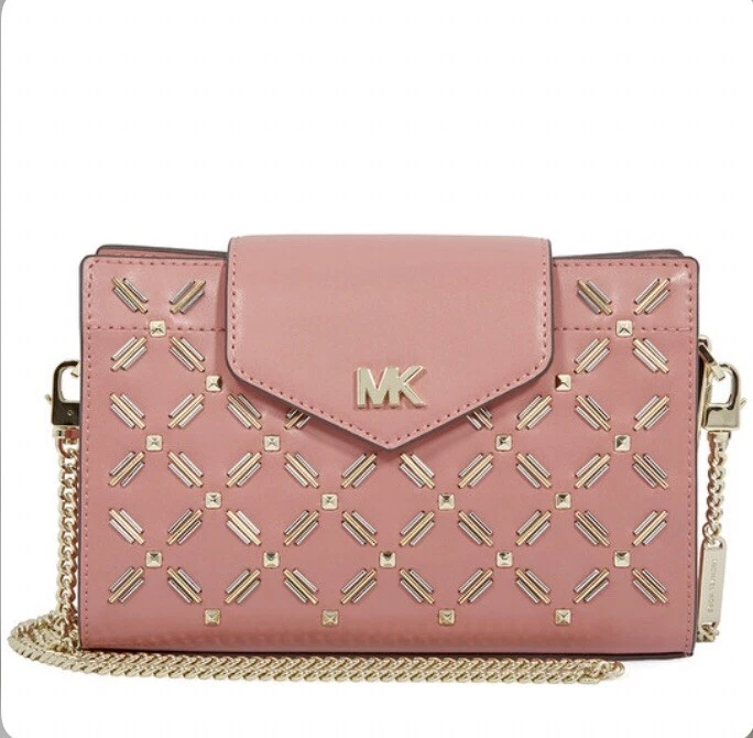 Michael kors medium floral leather crossbody clutch deals