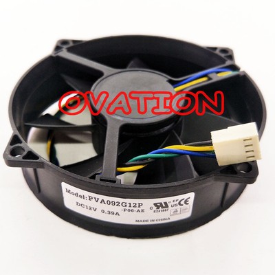 For   PVA092G12P-P06-AE 90/80mm x25mm   4 XBOX SLIM 12V VGA 4Pin 0.39A #D5*