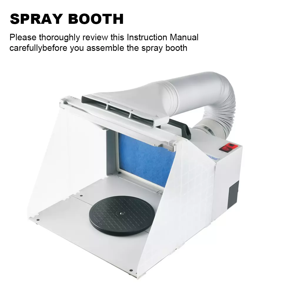 Autolock Airbrush Lighted Hobby Spray Booth Kit, Paint Booth with