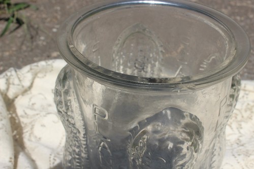 Original Antique Planters Peanut 4 Peanut Corner Glass Counter Store Jar w Lid - Picture 7 of 12