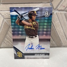 2021 Bowman Platinum Baseball #TOP-8 Josh Mears Foil Auto Autograph Card Padres