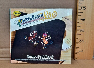 Cactus Punch, ''Buzzy Buddies 2'' - 10 Embroidery Designs on MultiFormat CD-Rom