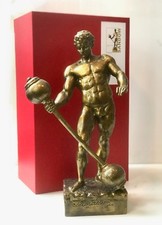 Statua bodybuilding Sandow 1896 replica antica