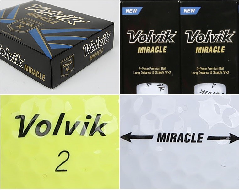 Volvik MIRACLE premium golf ball 2 piece White Color 1Dozen eBay