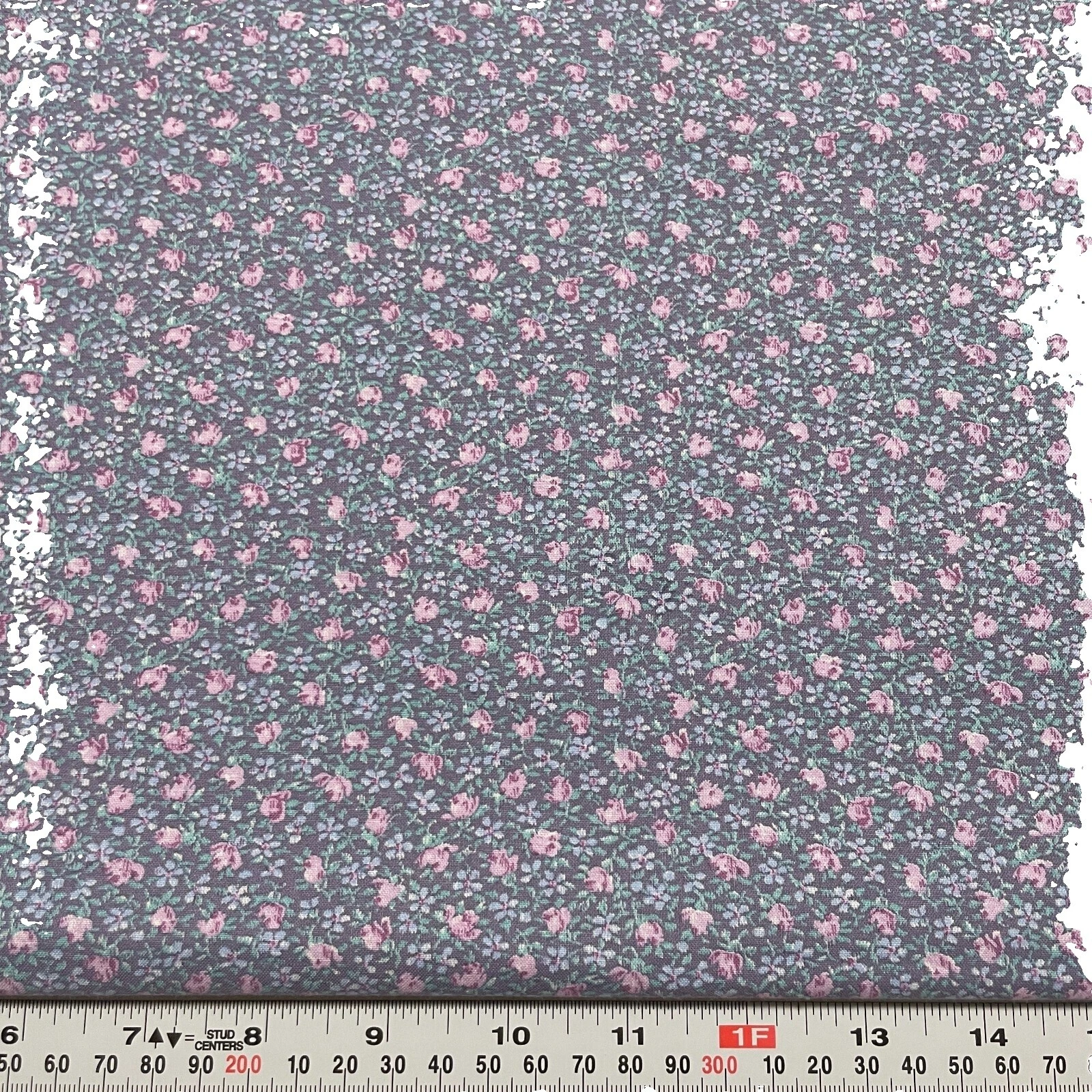 Flowers & Plants Floral Antique/Vintage Craft Fabric Remnants