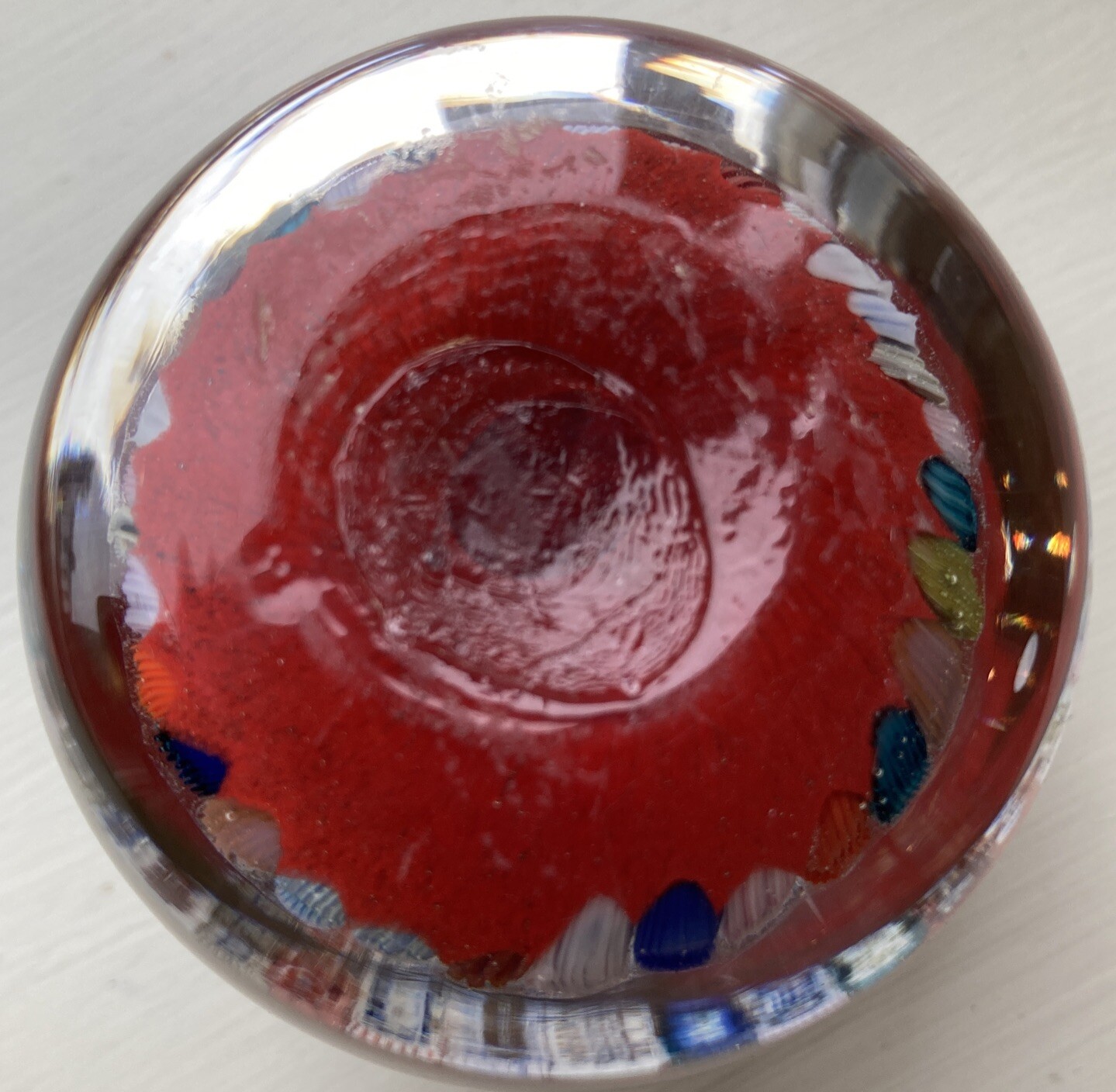 vintage millefiori glass paperweight eBay