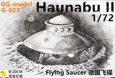 1/72 German UFO HAUNEBU Habsburg I 3D Printed Resin Model kit 