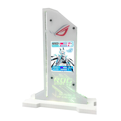 Metal Graphic Video Card Bracket VGA Holder 2.4'' LCD RGB CPU GPU RAM Monitor