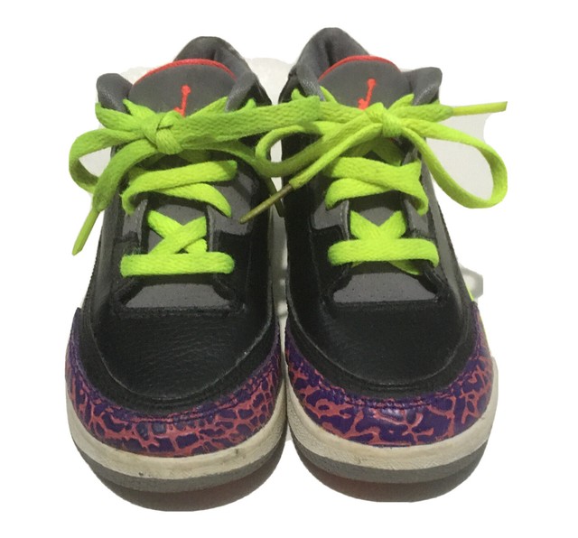 air jordan 3 black cement toddler