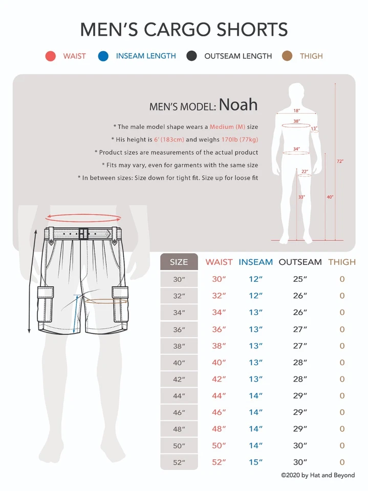 Pantalones Cortos de Carga de Sarga para Hombres con Cinturón Calce Suelto Multi Bolsillo Uso Utilitario Talla 30-52 Foto 2 de 2