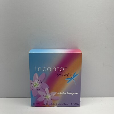 Salvatore Ferragamo Incanto Shine eau de toilette spray 1 FL OZ New Not Sealed