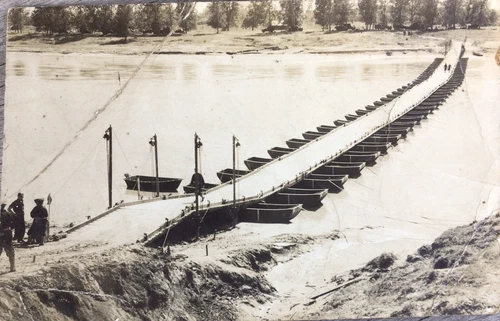 Bridge Fort Benning Georgia WW2 Military RPPC Photo Postcard combat engineers