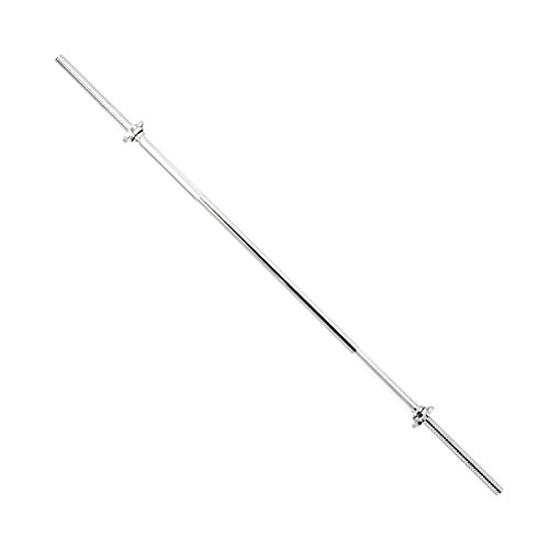 Barbell Bar Solid Steel Chrome Barbell Bars Weight Bench Press