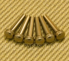BP-001-BR 6 Large Acoustic Guitar Brass Bridge Pins