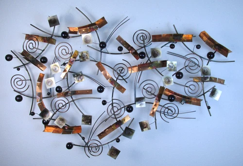 ✨ Curtis Jere Kinetic Abstract Wall Sculpture ✨ Signed & Dated, Large 45"x 30"