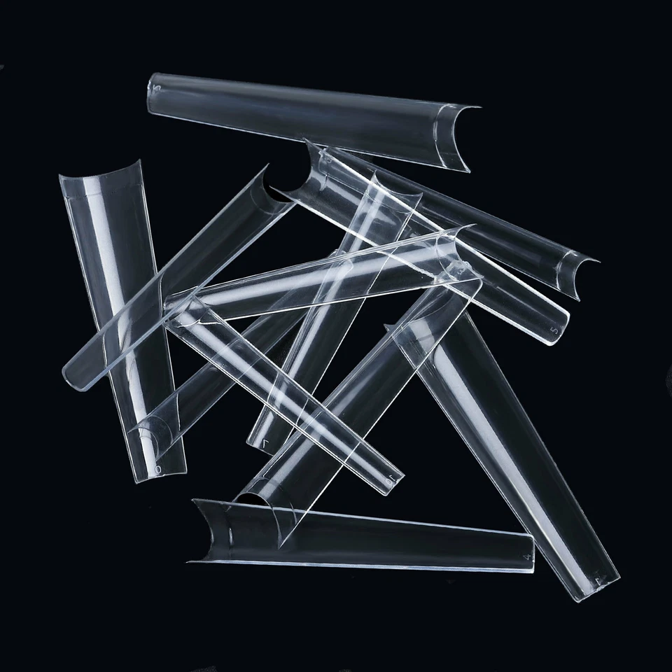 504 peças pontas de unhas falsas curva C XXL caixão extra longo unhas falsas salão de beleza 12 tamanhos - Imagem 3 de 4