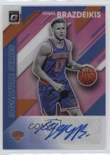 2019-20 Donruss Optic Signature Series Pink Prizm 7/25 Ignas Brazdeikis Auto ms9