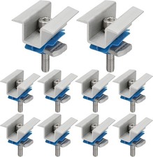 10 Pcs Adjustable Solar Panel Mounting Bracket Clamps Wide Photovoltaic Support