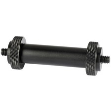 CAMVATE 15mm Micro Rod with Double-Ended 1/4"-20 Male Thread Adapter, 2"