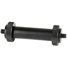 CAMVATE 15mm Micro Rod with Double-Ended 1/4"-20 Male Thread Adapter, 2"