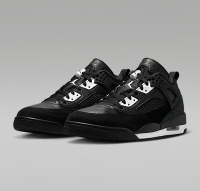 Jordan Spizike Low Flight Court Herren Sneaker EU 43 Schwarz Weiß Low Top