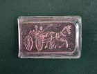 1973 SilverTowne Mint Horse and Buggy Silver Art Bar 1oz 0.999