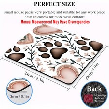 High Grade Fashion Mouse Pad with Non-Slip Rubber Base for Home Office and Study