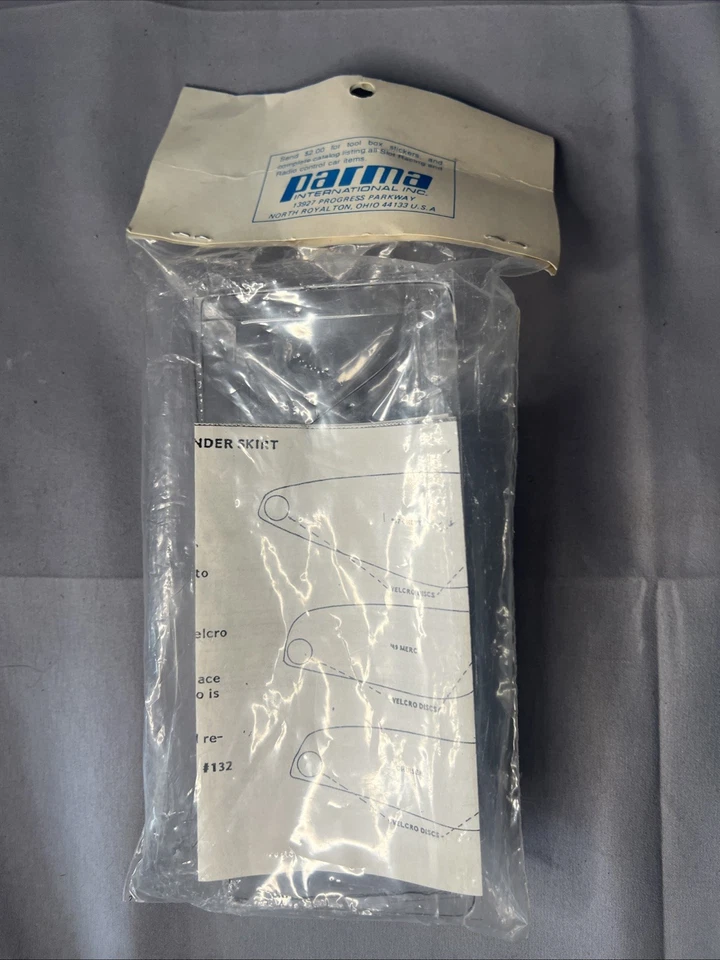 NEW NOS Vintage Parma 49 Mercury Fender Skirt Kit 10409 Clear Unpainted RC Truck - Image 2 of 2