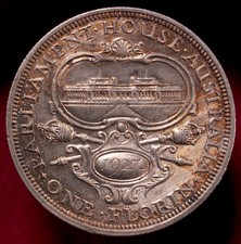 Australia Florin 1927 - Parliament House - King George V - 0.925 Silver (N2504)