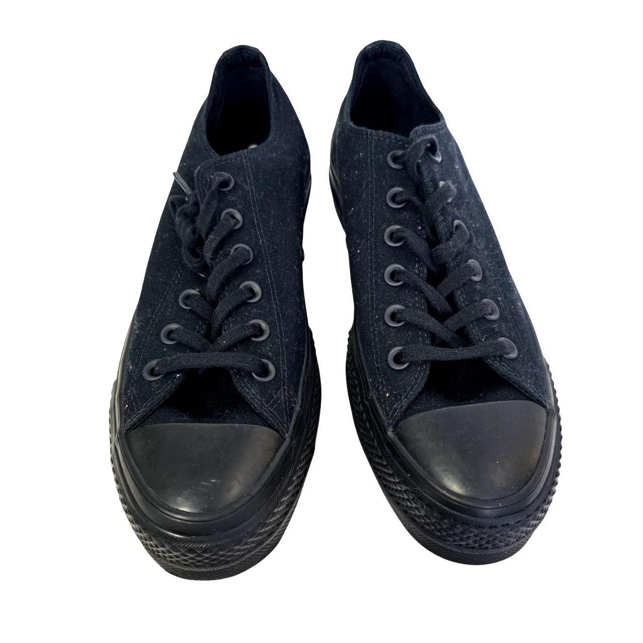 Scarpe sneakers basse Converse All Star donna nere in tela taglia 9 EU 40