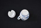 Antique Blue Danube Pattern Porcelain Condiment Mustard Pot Jar with Lid — photo 4