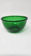 Vintage Anchor Hocking Forest Green Glass 1 Quart Mixing Bowl MCM 6
