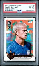 2024-25 PANINI DONRUSS FIFA ROOKIE KINGS #20 CAVAN SULLIVAN PSA 6