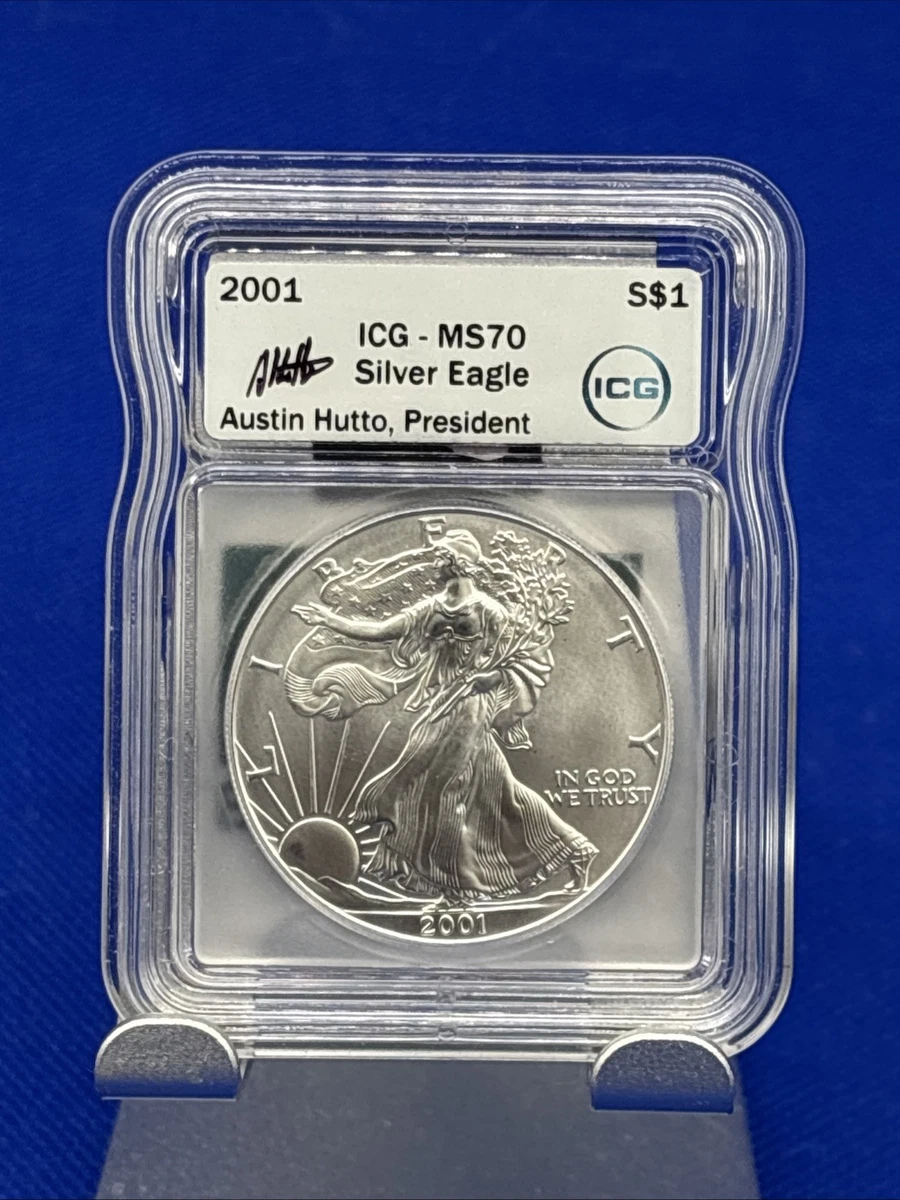 American Eagle MS 70 Graded 2001 Silver Bullion Coins for sale | eBay