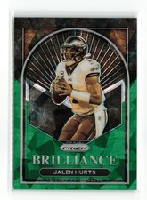 JALEN HURTS #B-8 2022 PANINI PRIZM EAGLES BRILLIANCE GREEN ICE SP