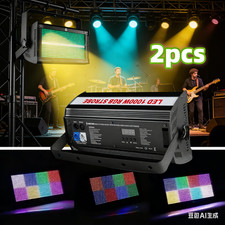 2PC 1000W LED RGB Strobe Wash Light Flash Par Stage Lighting DMX Disco DJ Party