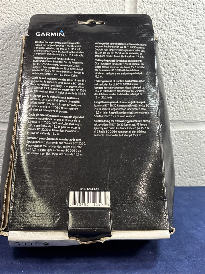 Garmin wireless backup camera extension cable new 50' 010-12043-10 BC 20 BC 30 - Image 2 of 3