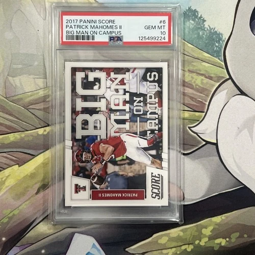 2017 Panini Score Big Man On Campus Patrick Mahomes Rookie RC #6 PSA 10 GEM MINT