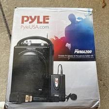 Pyle Pro Audio Rechargeable PA System Passive Wireless AUX & Wired Mic PWMA200
