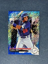 2017 Bowman Chrome Blue Mini Refractor Yusniel Diaz Dodgers /150 RC