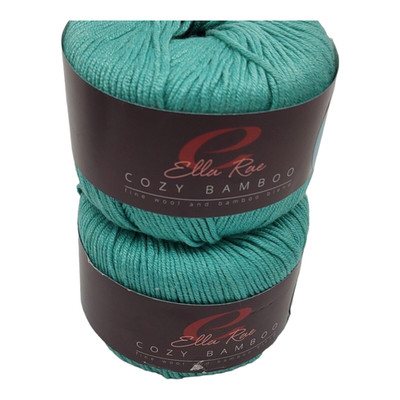 2 Skeins Ella Rae Cozy Bamboo Yarn Dreamtime #11 (50g, 104 yds, 95 m) 3 Light