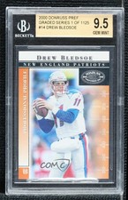 2000 Donruss Preferred QBC Graded Series Drew Bledsoe #14 BGS 9.5 GEM MINT 0c9g