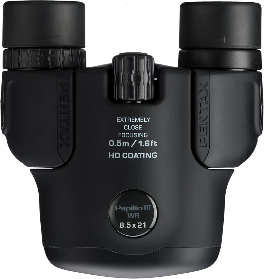 RICOH Pentax Papilio III 8.5x21 WR Binoculars Black Compact Close-Focus Model - Image 2 of 4