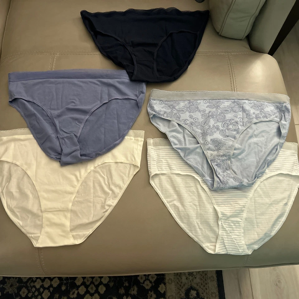 Bali Brief Bragas 5 Pares Algodón Elástico Ropa Interior Banda DRCL61 Foto 2 de 4