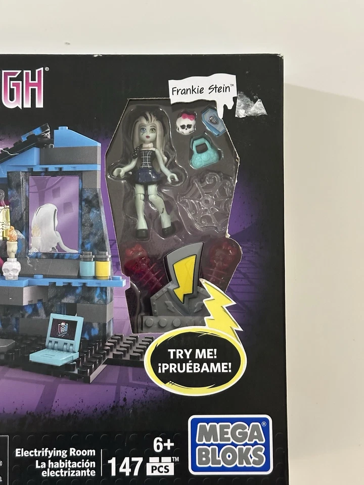 Mega Bloks Monster High Frankie Stein's Electrifying Room Building Set SELLADO Foto 3 de 4